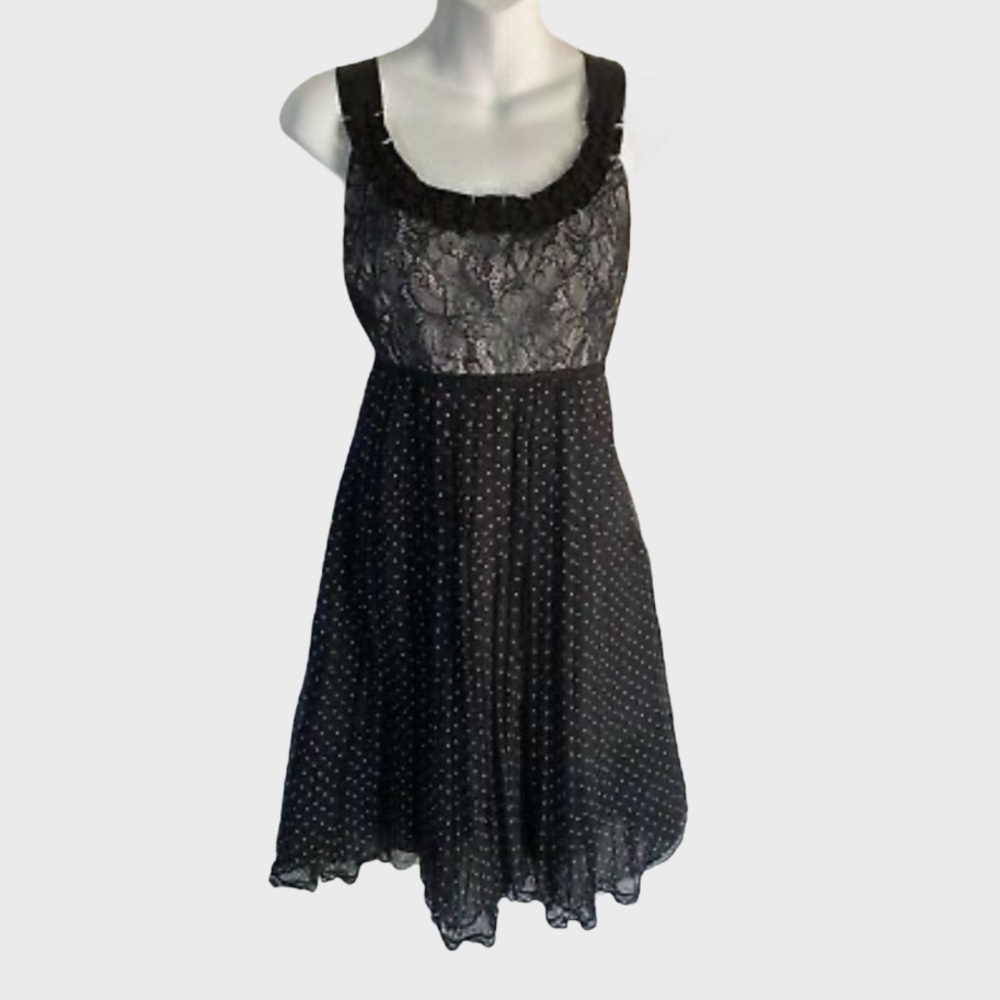MARELLA lace silk dot dress